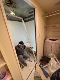 湯面の広がりと角の少ない柔らかな曲線で心地よい全身入浴　川崎市高津区Y様邸